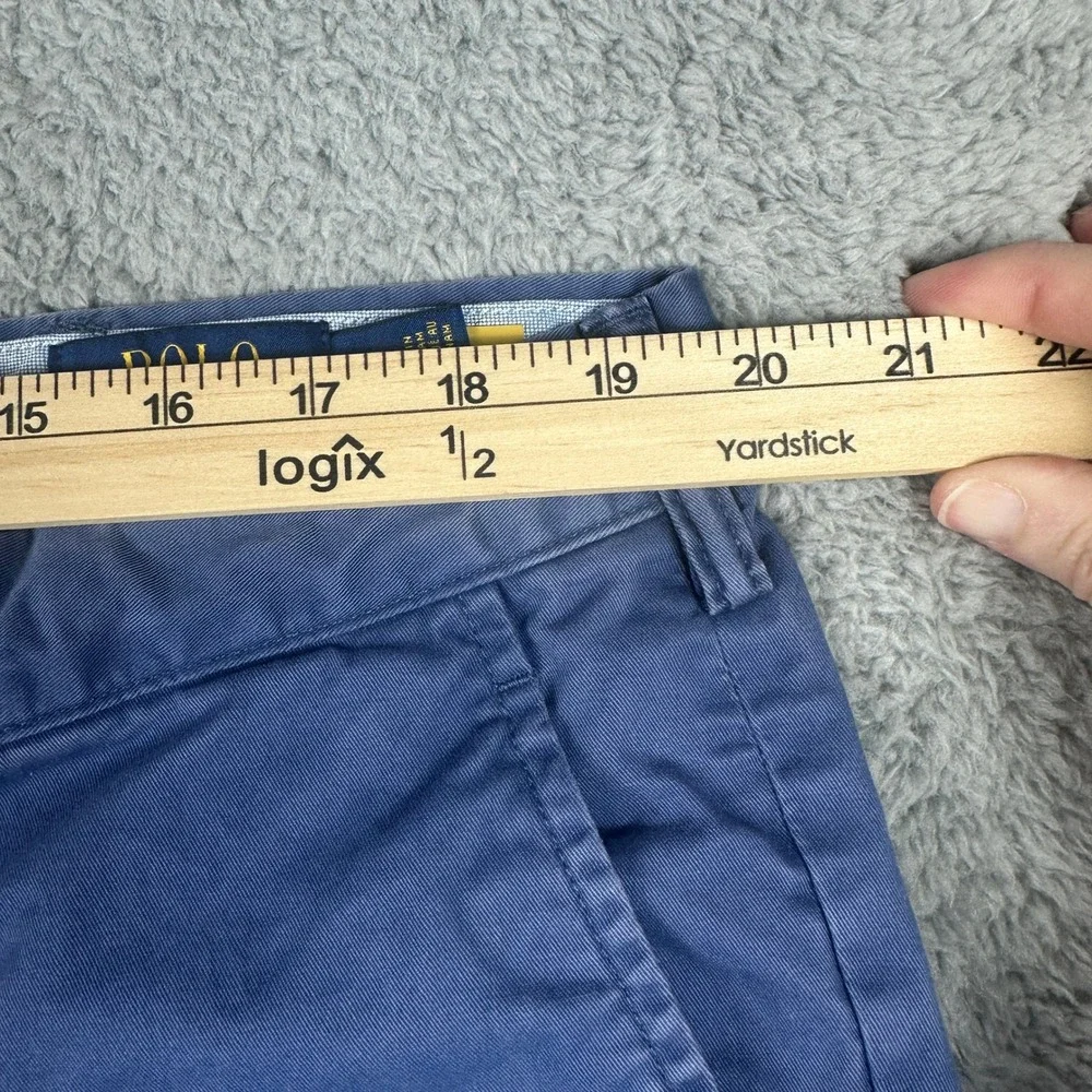 Polo Ralph Lauren Slim Stretch Chino Pants‎ Mens 40x32 (Fits 38x31) Blue Cotton